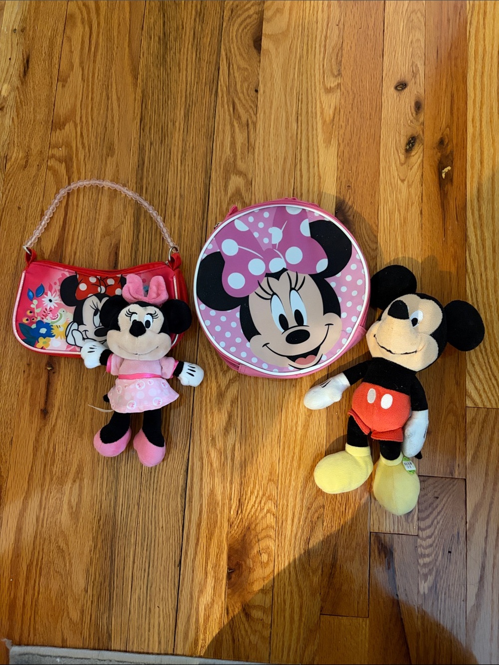 Minnie and Mickey little plush dolls